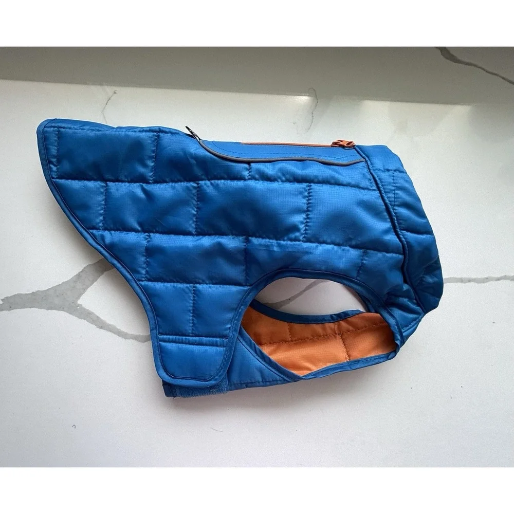 Kurgo Dog Coat Reversible Insulated Quilted Reflective Warm Winter Size S Small